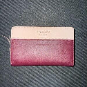 Kate Spade Two-Tone Pink and Cream Wallet